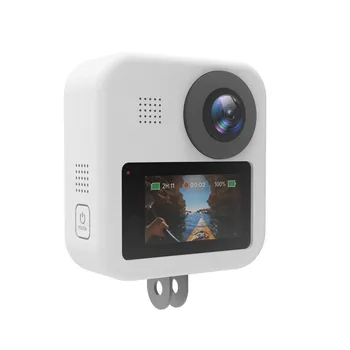 

For GoPro MAX Dual Len Caps Case Cover + Body Soft Rubber Frame Silicone Protective Case For GoPro MAX Camera Accessories