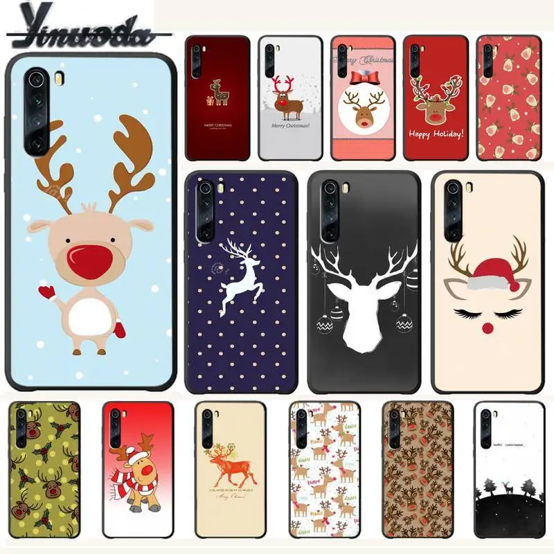 Роскошный чехол для телефона Yinuoda с рождественским оленем и ресницами чехлы Xiaomi