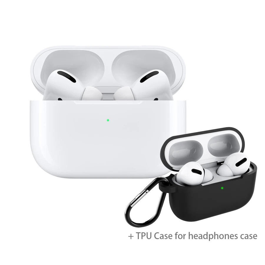 With Black TPU Case I100000 TWS беспроводные наушники, gps наушники, стерео наушники с зарядным устройством, сенсорные Bluetooth 5,0 для iPhone, Android - Цвет: With Black TPU Case