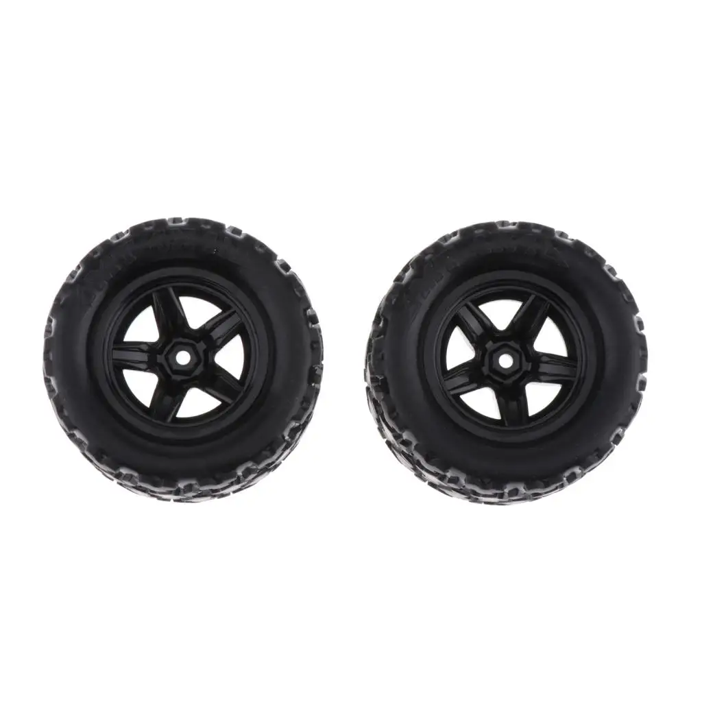 2 Pieces RC Car Racing Car Tires 1:18 Scale RC Car Replacement Parts Durable