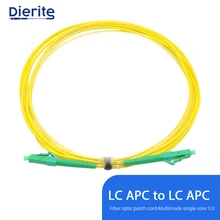 

Single Mode Simplex LC APC to LC APC 3.0mm PVC Fiber Patch Cable Jumper Fiber Patch Cord Fibra Optica Communication Device 3M