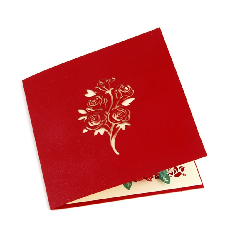 3D Популярные поздравление с днем рождения карты подарок на заказ лазерная резка сердце пустой Винтаж приглашение на свадьбу любовь буквы канцелярские принадлежности - Цвет: OSS1457