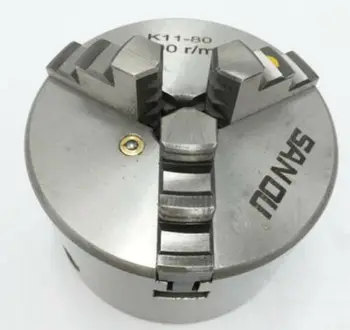 

CE 3" inch Lathe Chuck 3 Jaw 80MM Self-Centering K11-80 CNC Chuck Hardened Steel