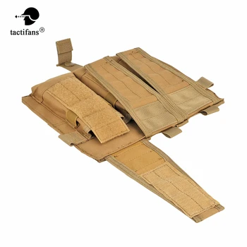 

Tactical Triple Magazine Pouch TCM JPC 2.0 Front Mag Panel AVS Detachable Flap M4 5.56 Vest System Component Hunting Accessories