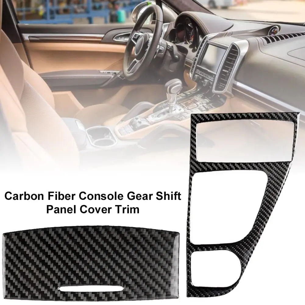 

Carbon Fiber Gear Position Panel Cigarette Lighter Cover Sticker For Infiniti Q50 Q60 Knob Console Gear Shift Panel Cover