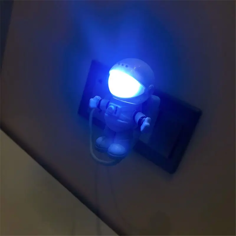 Creative Spaceman Astronaut LED Flexible USB Light Night Light for Kids Toy Laptop PC Notebook 95AF