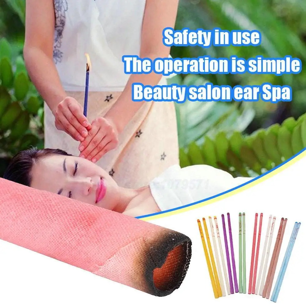 2pcs Beewax Ear Hopi Candles Wax Removal Tool Indiana Aromatherapy Candle Coning Natural Therapy Care | Красота и здоровье