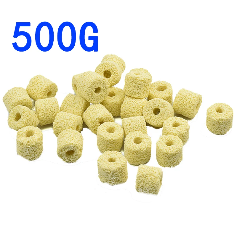 

1pc 500g Aquarium Fish Tank Quartz Filter Ball/Ring For Fresh Water High Quality