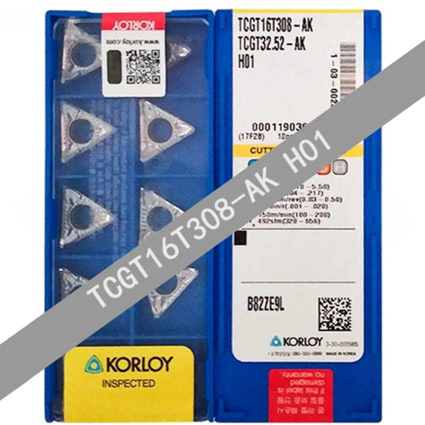 TCGT16T302 AK H01 Outil De Tournage Externe En Aluminium