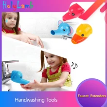 

2019 Cartoon Animal Faucet Extension Children's Guide Sink Hand Handwashing Tools Extension Of The Water Trough Bathroom