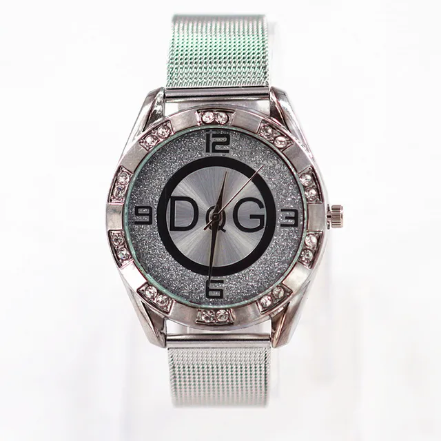 2022 Fashion Luxury Watch DQG Crystal Damski Zegarek kwarcowy złoty srebrny ze stali nierdzewnej sukienka damska Zegarek Damski 4