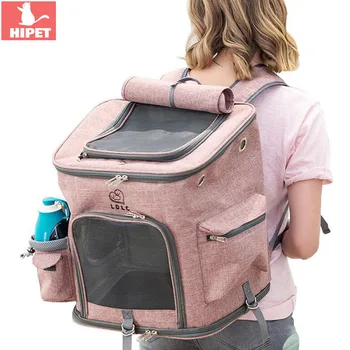 

Foldable Cat Carrier Dog Backpack Extra Large Capacity Breathable M esh Outdoor Pet Cats Travel Bag Puppy Dogs Shoulder Handbags