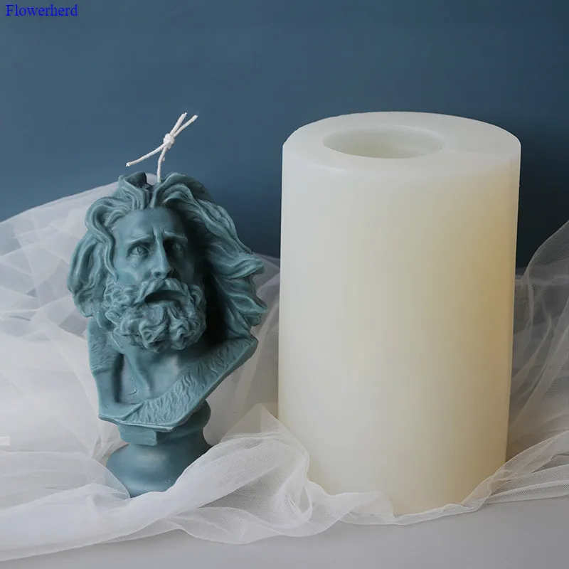 Марсель головка лампы в форме свечи формы украшения дома 3d Силиконовые Diy пресс