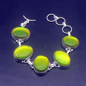 

Dashing Colorful MysticTopaz Silver Color Bracelets 7.75 inch VC32