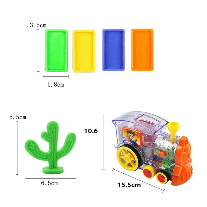 80 шт. Электрический домино для укладки кирпича автомобиль игрушка электрический блок домино умный Набор игрушечных поездов красочные пластиковые домино игрушка игра для детей