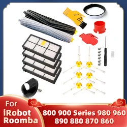 Side&Main Brush Hepa Filter Assembly Caster Replacement for iRobot Roomba 800 900 Series 980 960 890 880 870 860 Vacuum Cleaner