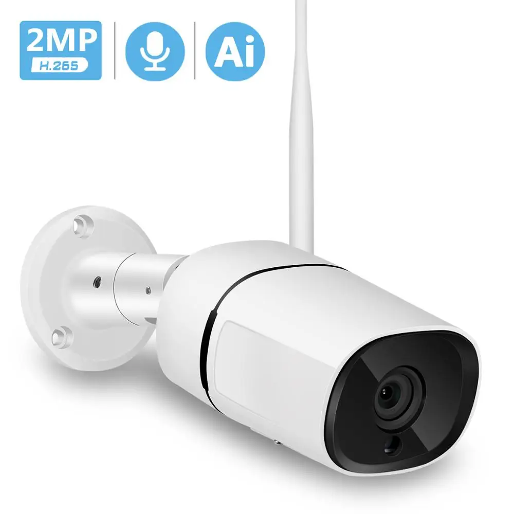 

1080P Wifi IP Camera Two Way Audio ONVIF 2MP Security Video Camera Wireless Ai Detection Outdoor Surveillance IPC TF Card