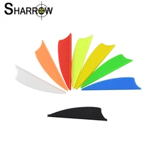 

50pcs 1.75Inch Archery Arrow Feather Rubber Arrow Fletching Vanes Shield Shape Recurve Compound Bow Shooting Hunting Accessories