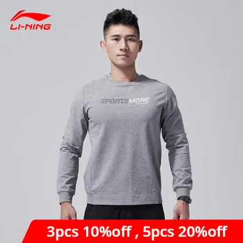 

Li-Ning Men Training Series Sweater Regular Fit 82% Cotton 15% Polyester 3% Spandex LiNing li ning Sports Tops AWDN339 MWW1403