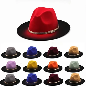 Patchwork Wide Brim Fedora 1