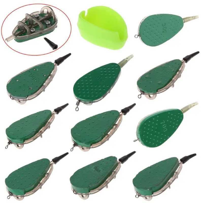 

30g-100g Fishing Feeder With Mould Carp Lead Sinker Method Bait Lure Accessories New