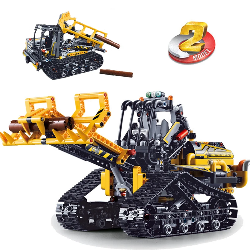 

For LEGOing Technic Construction Crawler Loader 2 Models Change Shape Building Blocks Toys For Children For LEGOing City Sets