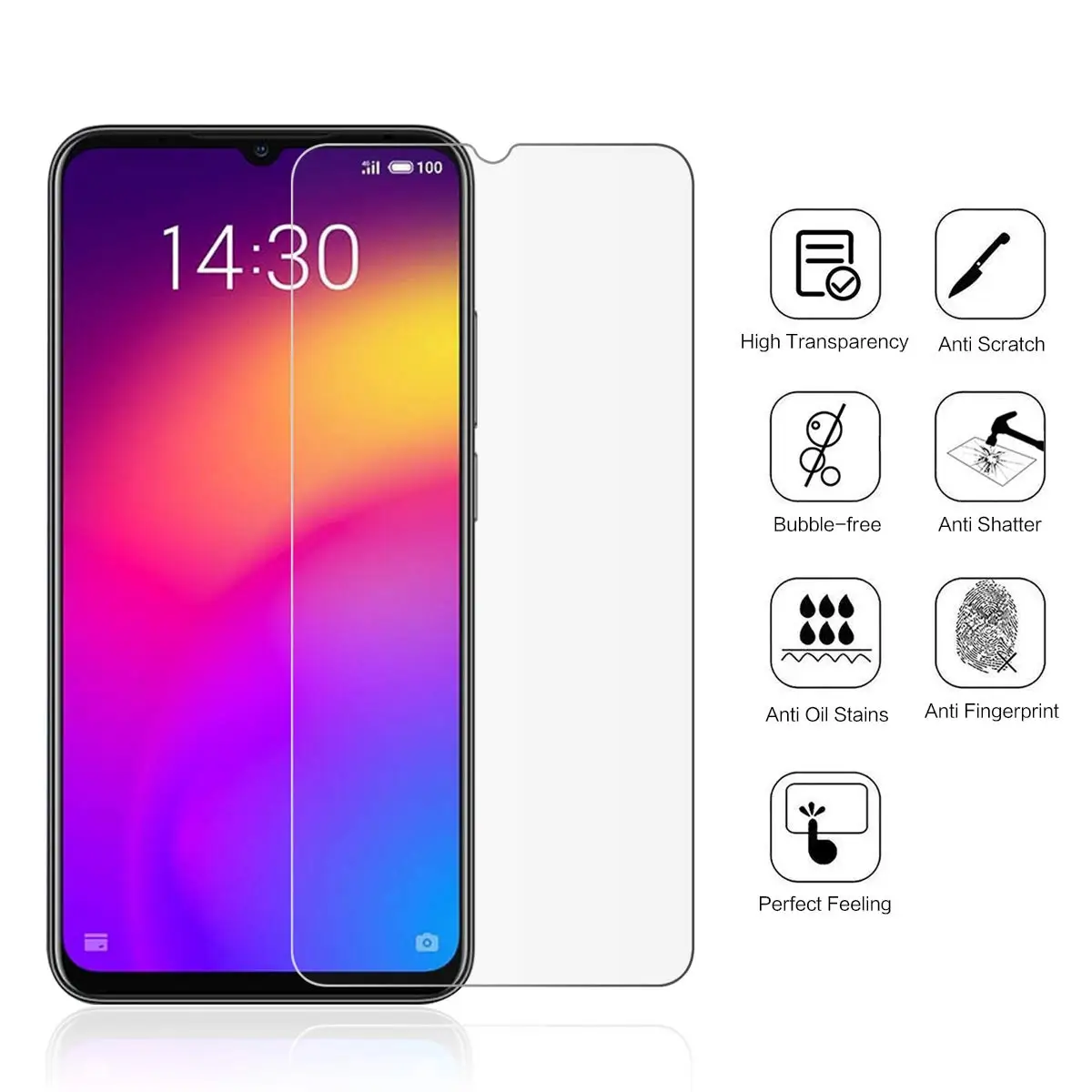 Для Meizu Note9 закаленное стекло 9H 2.5D Премиум Защитная пленка для экрана Note 9 6 2&quot |
