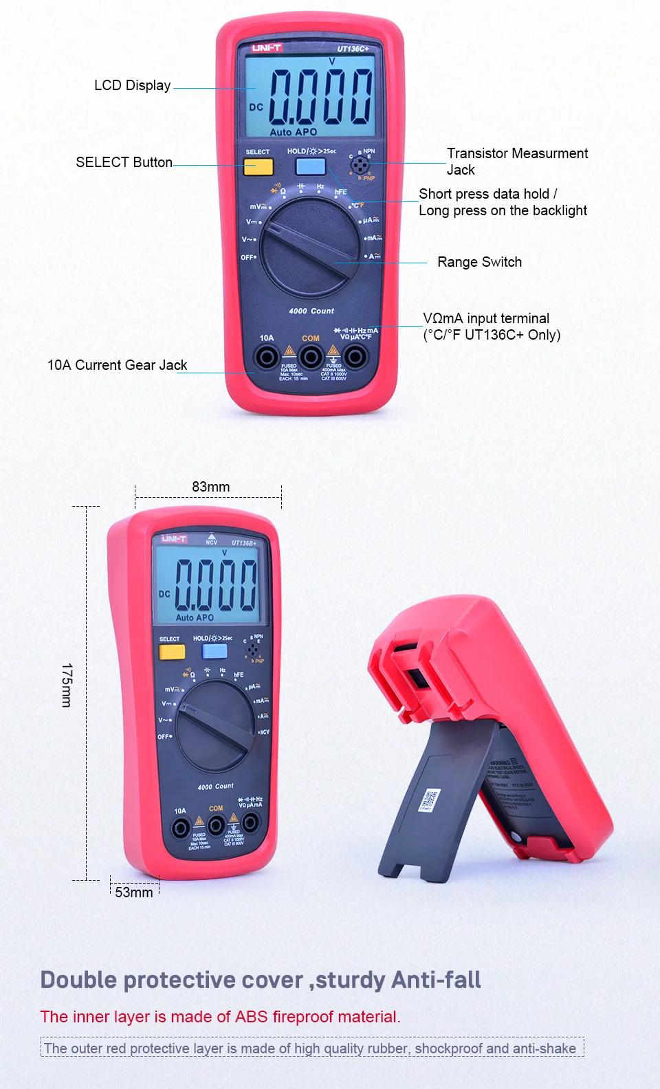 digital tester ac dc voltímetro amperímetro ohm