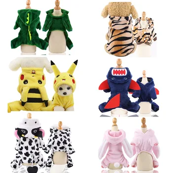 

Dog Cat Costume Puppy Clothes Winter warm Soft Cosplay Animal Clothing For Small Pets Coat Outfit New Year Party Cats Clothes