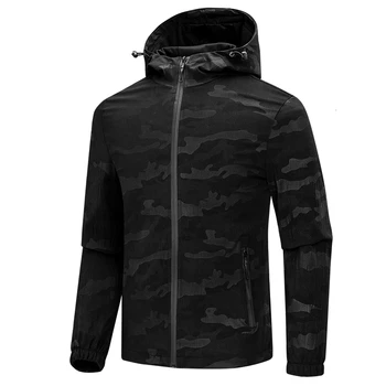 

Spring Jackets Mens Military Bomber Jacket For Men Casual Zipper Jacket New Thin Hooded Male Coats Slim Fit Autumn Sportwear 4XL