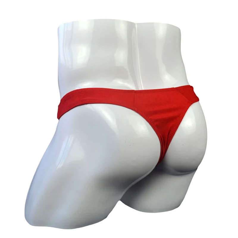 Men's Sexy Thongs And G-strings Male Guttocks Panties With Opening Penis Pocket ZJH083