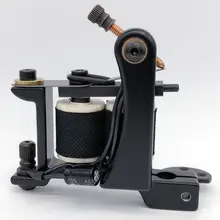 Машина для татуировки с катушкой, профессиональное качество, машина для татуировки из сплава, 10 медных катушек, шейдерный пистолет, работает стабильно, подходит для начинающих