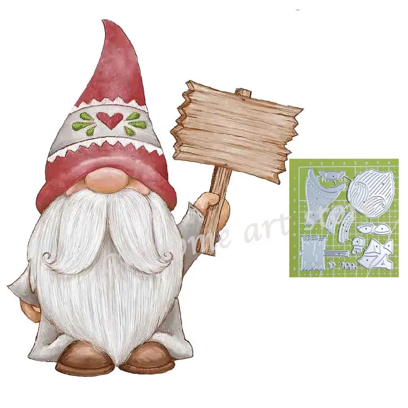 

Merry Christmas Cute Santa Metal Cutting Dies New 2021 Invitation Card Diy Emboss Stencil Scrapbooking Dies For Card Making 2022