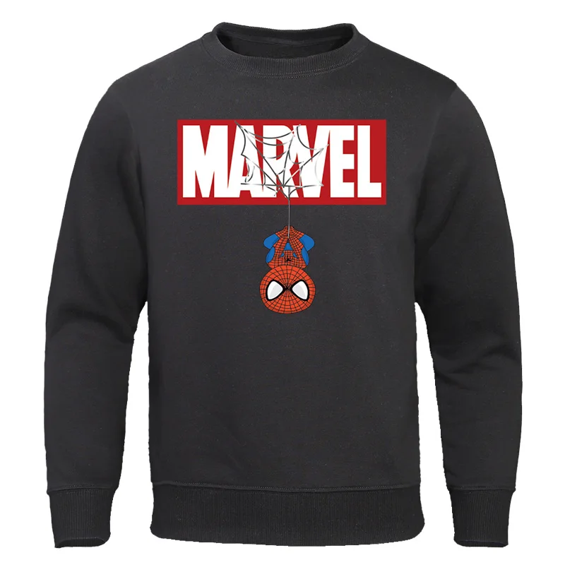 black 6 Весна-Осень, худи MARVEL, Железный Человек-паук, мужские топы, повседневные Новые мужские толстовки, уличная одежда, пуловеры Мстителей - Цвет: black 6