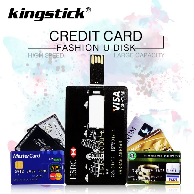 Реальная емкость, банковская карта, USB карта памяти, HSBC MasterCard, кредитные карты, USB флеш-накопитель, 64 ГБ, флешка, 4 ГБ, 8 ГБ, 16 ГБ, 32 ГБ, флеш-накопитель