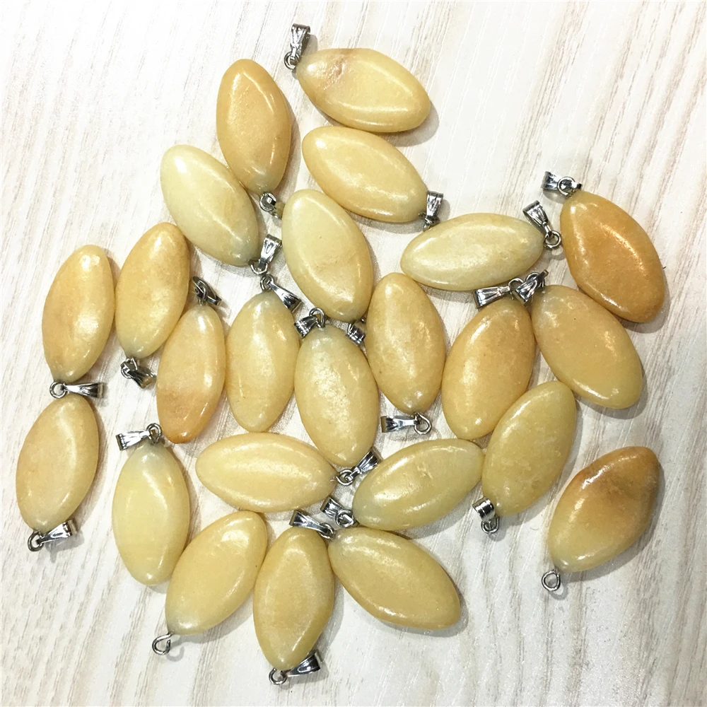 topaz Горячая мода унисекс натуральные драгоценные камни камень Кристалл Подвески бирюза амулеты Mariquesa Для Изготовление Ювелирных ожерелий 25 шт - Окраска металла: topaz