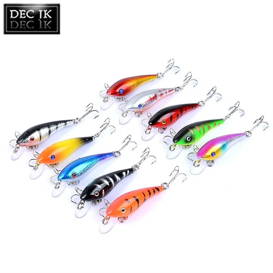 

10 шт., мини-Джеркбейт, гольян, кренкбейт, Воблер для щуки/рыбы/троллинга, твердая/карпа/Искусственная/искусственная приманка для рыбалки/бороды/набор приманок