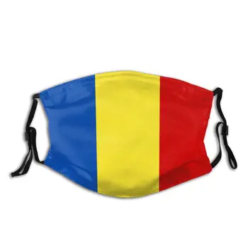 

The Romanian Flag Reusable Face Mask with Filter Anti Haze Dust Mask Protection Cover Respirator Mouth Muffle