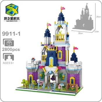 

2800PCS Princess Series Castle Building BlocksFor Girl Magical Bricks Compatible Girls Friends Educational Toys For Children