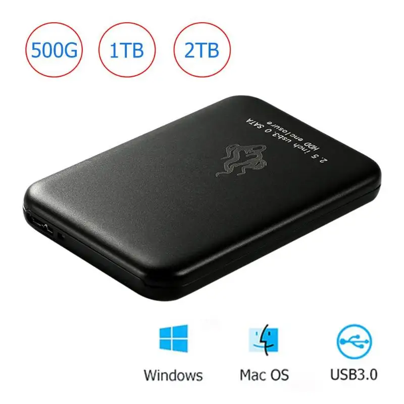 

Portable 2.5 inch USB 3.0 External Hard Disk Drive SATA III 2TB 1TB 500GB Mobile HDD Hard Disk HD For Desktop PC Computer Laptop