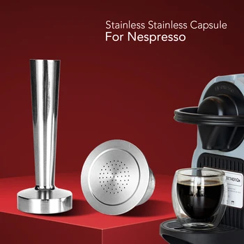 

Nespresso Reusable Coffee Capsule Stainless Steel Coffee Filter Pod Refillable Reusable Filters For Espresso Coffee Machine