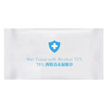 

HOT-250 Pieces One Time 75% Ethanol Wet Wipes, Cleaning Protectors, Alcohol Preparations, Sterile