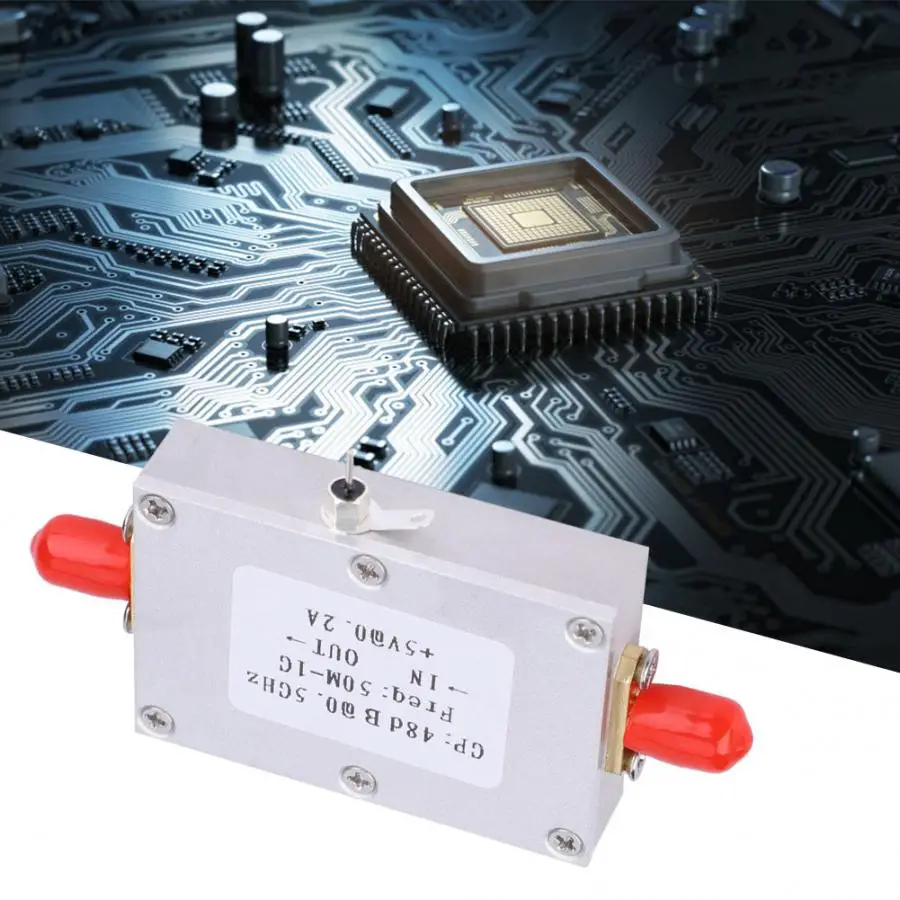 Amplifier Low Noise LNA High Gain 48dB 50M-1G Electric Components Radio Communication Accessories electric meter
