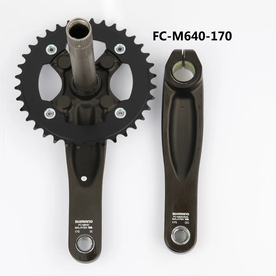 SHIMANO ZEE 10 Speed Crankset FC-M640 FC M645 Mountain Bike Chain Wheel MTB Crankset 165mm/170mm 36T With BB Bicycle Parts