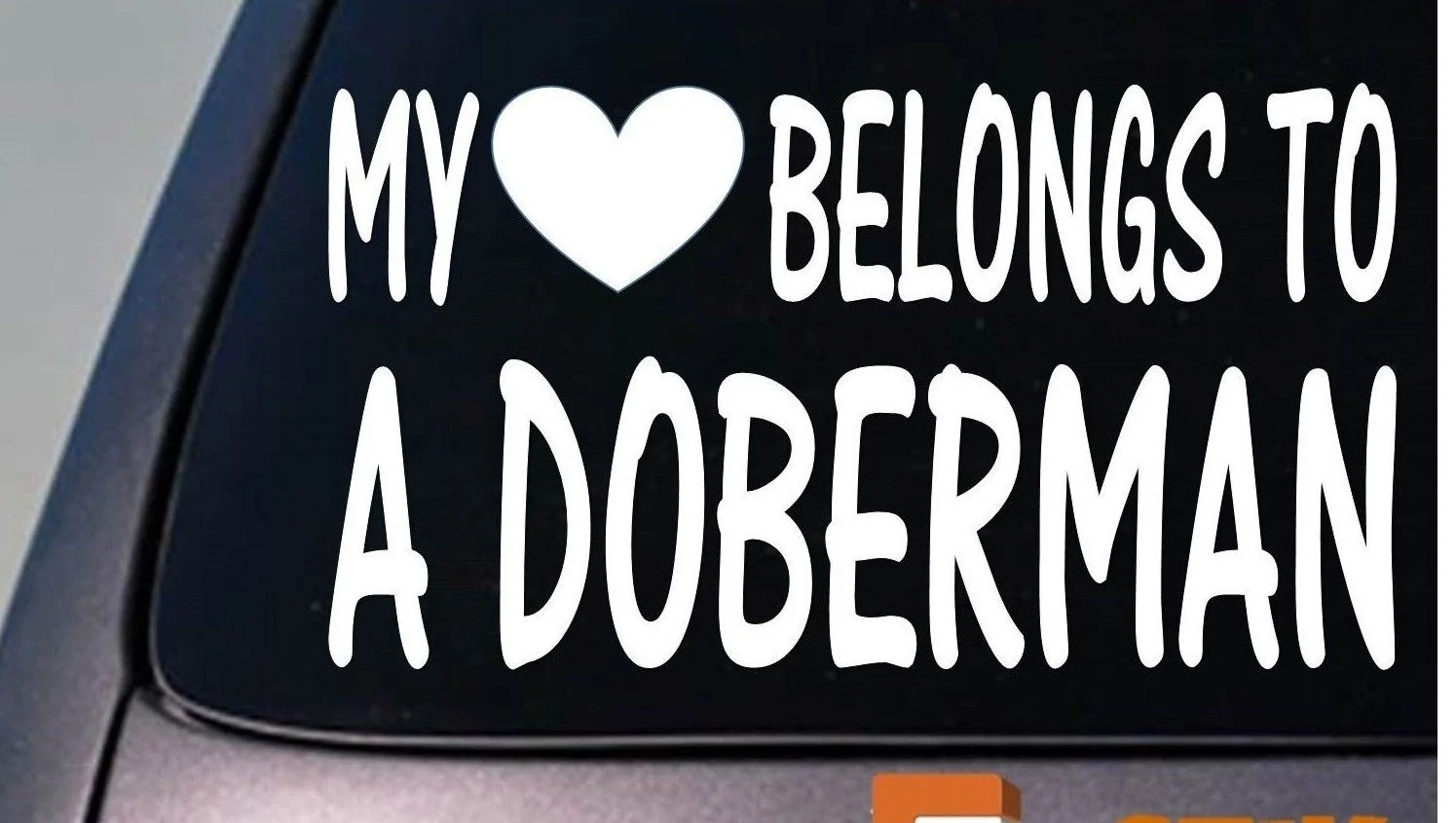Мое сердце относится к наклейке Doberman наклейка на холодильник | Игрушки и хобби