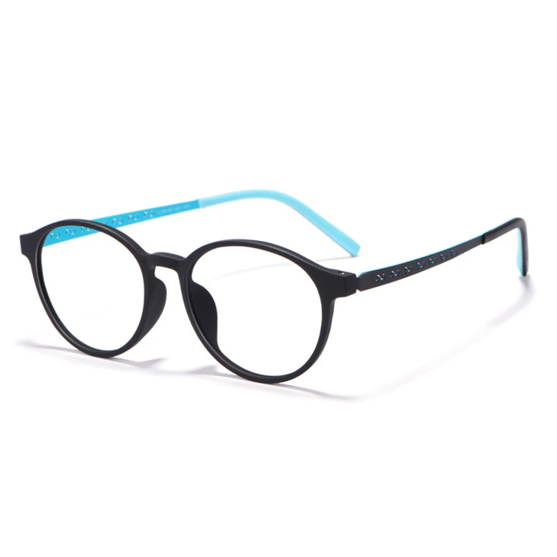 US $23.98 Plastic Frame Glasses Full Rim Eye Glasses Unisex Shortsighted Spectacles Round Eyewear Pure Titanium Temples Arms