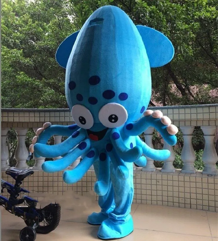 Octopus Mascot Costume Suit Cosplay Party Game Dress Outfit Halloween Adult - Цвет: B