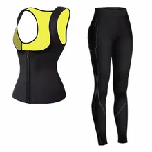 Новые зимние женские комплекты термобелья эластичные теплые кальсоны для фитнеса неопреновые боди тренировочная спортивная одежда нижнее белье костюмы