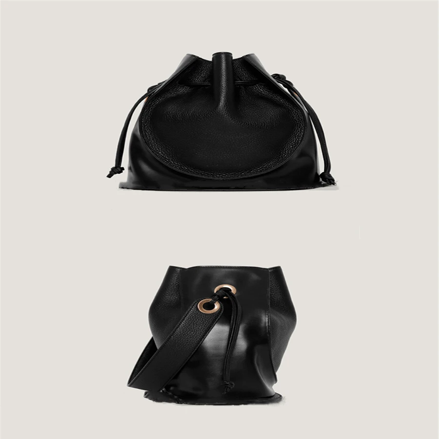 autumn/winter Small crowd stylist individual character is recreational joker bucket bag female bump color retro women bags