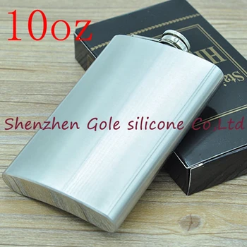 

500pcs 10oz Stainless Steel Pocket Flask Russian Hip Flask Male Small Portable Mini Shot Bottles Whiskey Jug Small Gifts For Man